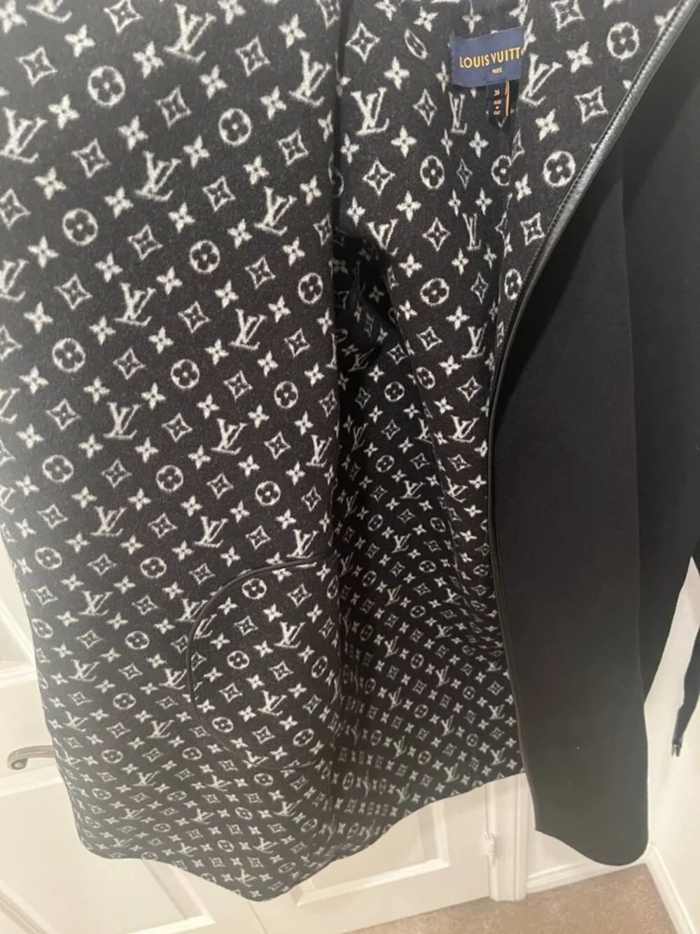Louis Vuitton Monogram Hooded Wool Coat
